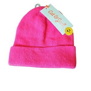 Cat & Jack Vibrant Pink Knit Hat